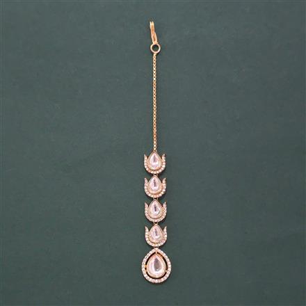 Kundan Classic Tikka With Carat Mehndi Plating