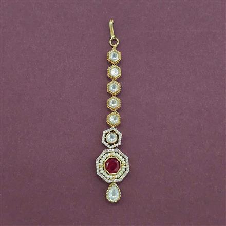 Kundan Classic Tikka With Carat Gold Plating