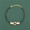 Kundan Adjustable Bracelet With Carat Gold Plating