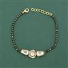 Kundan Adjustable Bracelet With Carat Gold Plating