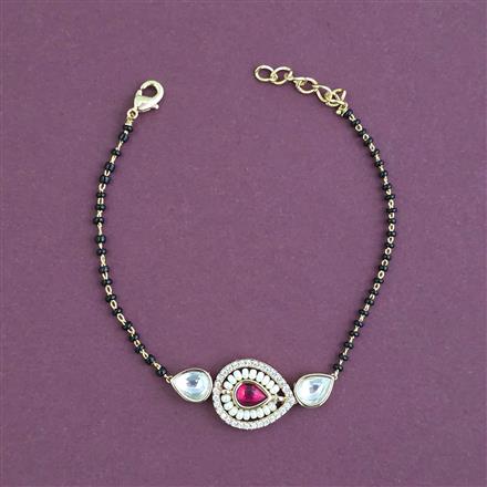 Kundan Adjustable Ring With Carat Gold Plating