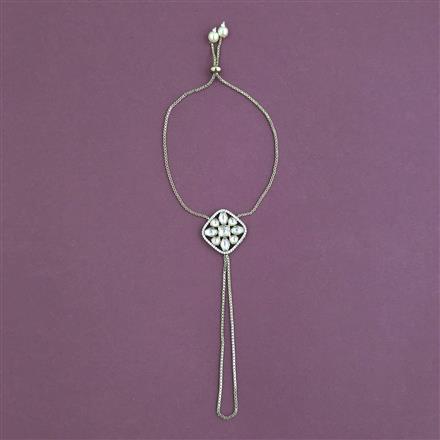 Kundan Classic Hath Pan With Mehndi Plating