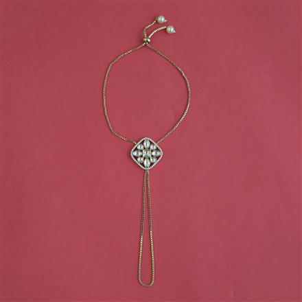 Kundan Classic Hath Pan With Mehndi Plating