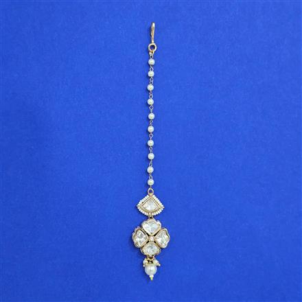 Kundan Moti Tikka With Carat Gold Plating