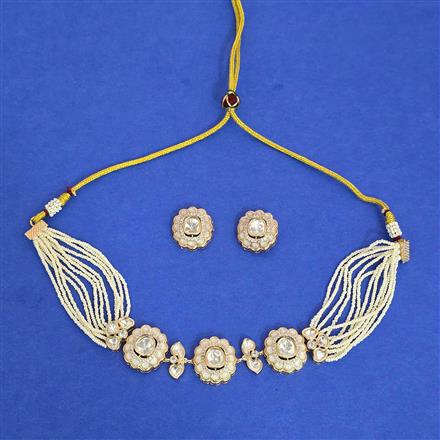 Kundan Choker Necklace With Carat Gold Plating