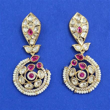 Kundan Classic Earring With Carat Gold Plating