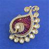 Kundan Adjustable Ring With Carat Gold Plating