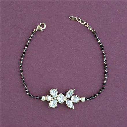 Kundan Adjustable Ring With Mehndi Plating