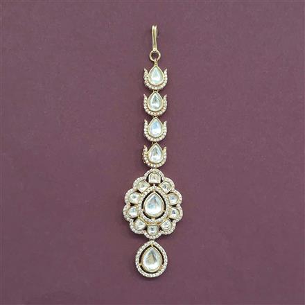 Kundan Classic Tikka With Carat Gold Plating