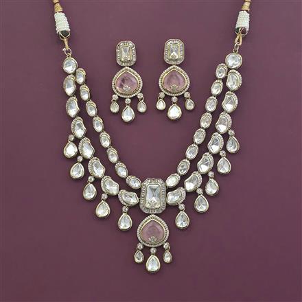 Kundan Classic Necklace With Mehndi Plating