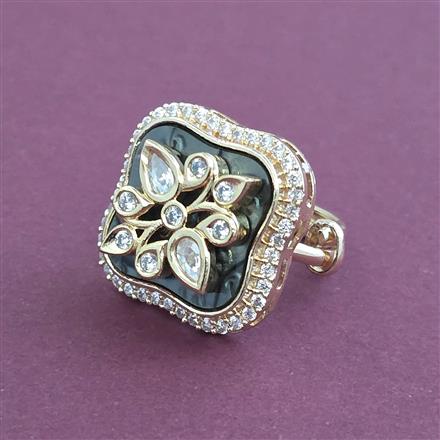 Kundan Adjustable Bracelet With Carat Gold Plating