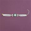 Kundan Adjustable Bracelet With Carat Gold Plating