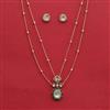 Kundan Classic Pendant Set With Carat Plating