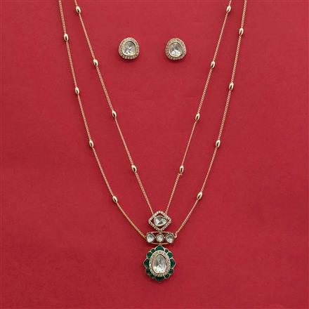 Kundan Classic Pendant Set With Carat Plating
