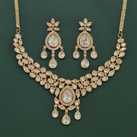 Kundan Classic Necklace Set With Carat Gold Plating