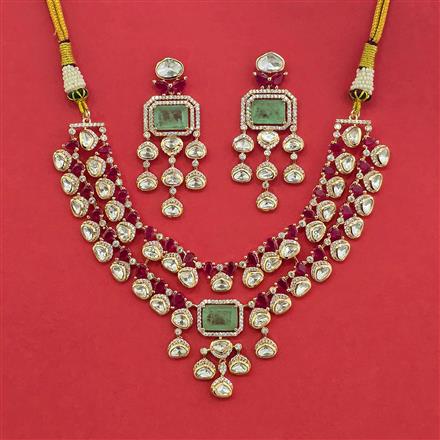 Kundan Classic Necklace With Carat Plating