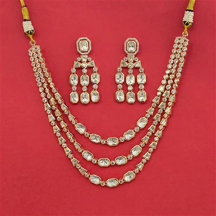 Kundan Classic Necklace With Carat Mehndi Plating