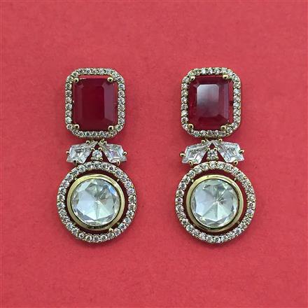 Kundan Classic Earring With Mehndi Plating