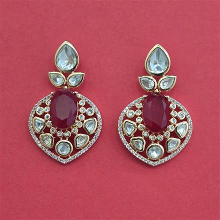 Kundan Classic Earring With Carat Plating