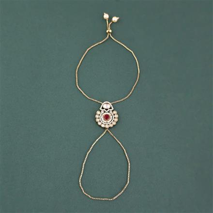 Kundan Classic Hath Pan With Mehndi Plating