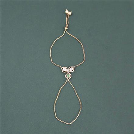 Kundan Classic Hath Pan With Mehndi Plating