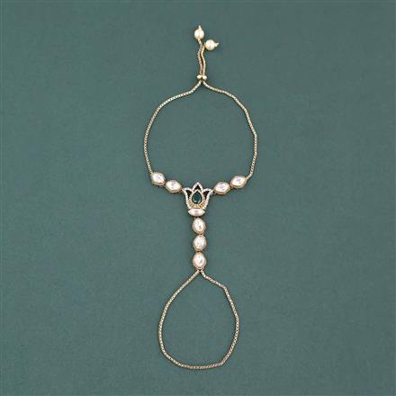 Kundan Classic Hath Pan With Mehndi Plating