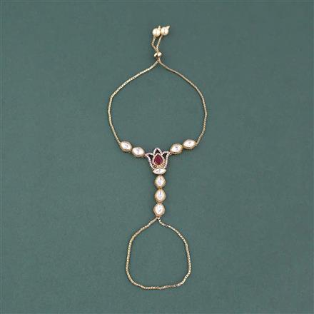 Kundan Classic Hath Pan With Mehndi Plating