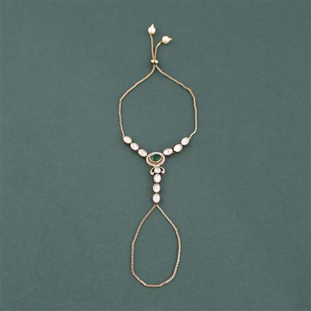 Kundan Classic Hath Pan With Mehndi Plating