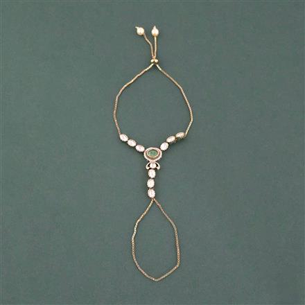 Kundan Classic Hath Pan With Mehndi Plating