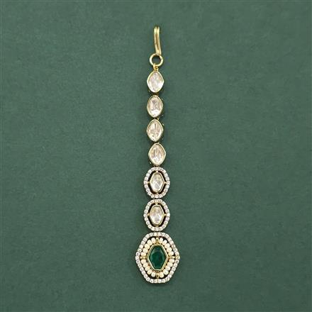 Kundan Classic Tikka With Mehndi Plating