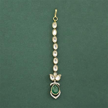 Kundan Classic Tikka With Mehndi Plating