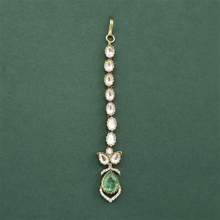 Kundan Classic Tikka With Mehndi Plating