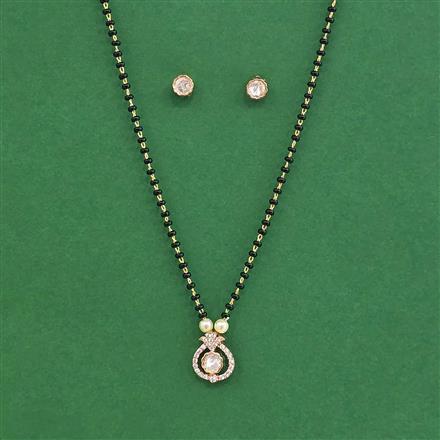 Kundan Classic Mangalsutra With Mehndi Plating