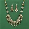 Kundan Choker Necklace Set With Mehndi Plating
