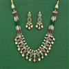 Kundan Choker Necklace Set With Mehndi Plating