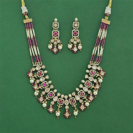 Kundan Choker Necklace Set With Mehndi Plating