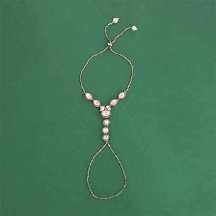 Kundan Classic Hath Pan With Mehndi Plating