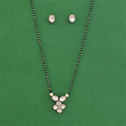 Kundan Classic Mangalsutra With Mehndi Plating