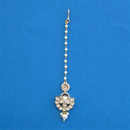 Kundan Moti Tikka With Carat Plating