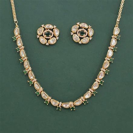 Kundan Delicate Necklace With Carat Plating