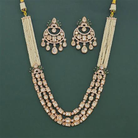 Kundan Moti Necklace With Carat Plating