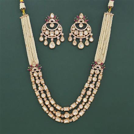 Kundan Moti Necklace With Carat Plating