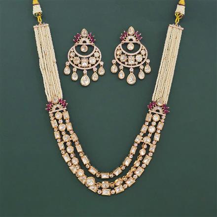 Kundan Moti Necklace With Carat Plating