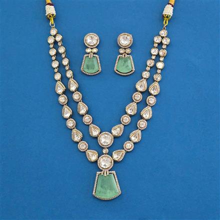 Kundan Classic Necklace With Mehndi Plating