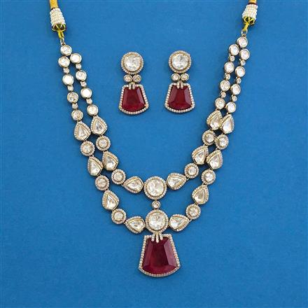 Kundan Classic Necklace With Mehndi Plating