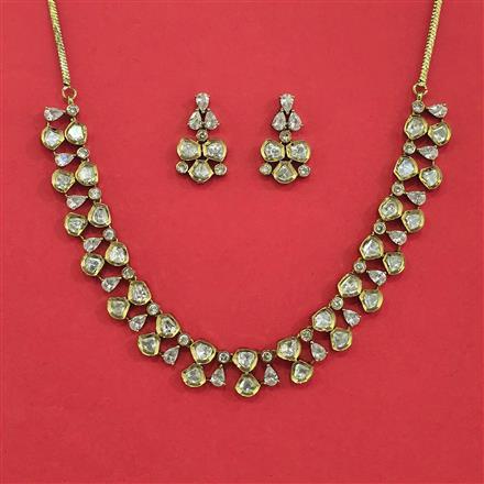Kundan Classic Necklace With Mehndi Plating