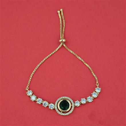 Kundan Adjustable Bracelet With Carat Plating