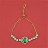 Kundan Adjustable Bracelet With Carat Plating
