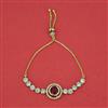Kundan Adjustable Bracelet With Carat Plating