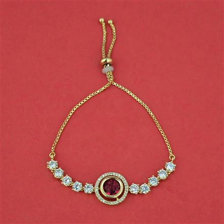 Kundan Adjustable Bracelet With Carat Plating